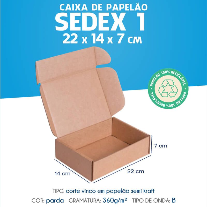 caixas de papelão sedex correios